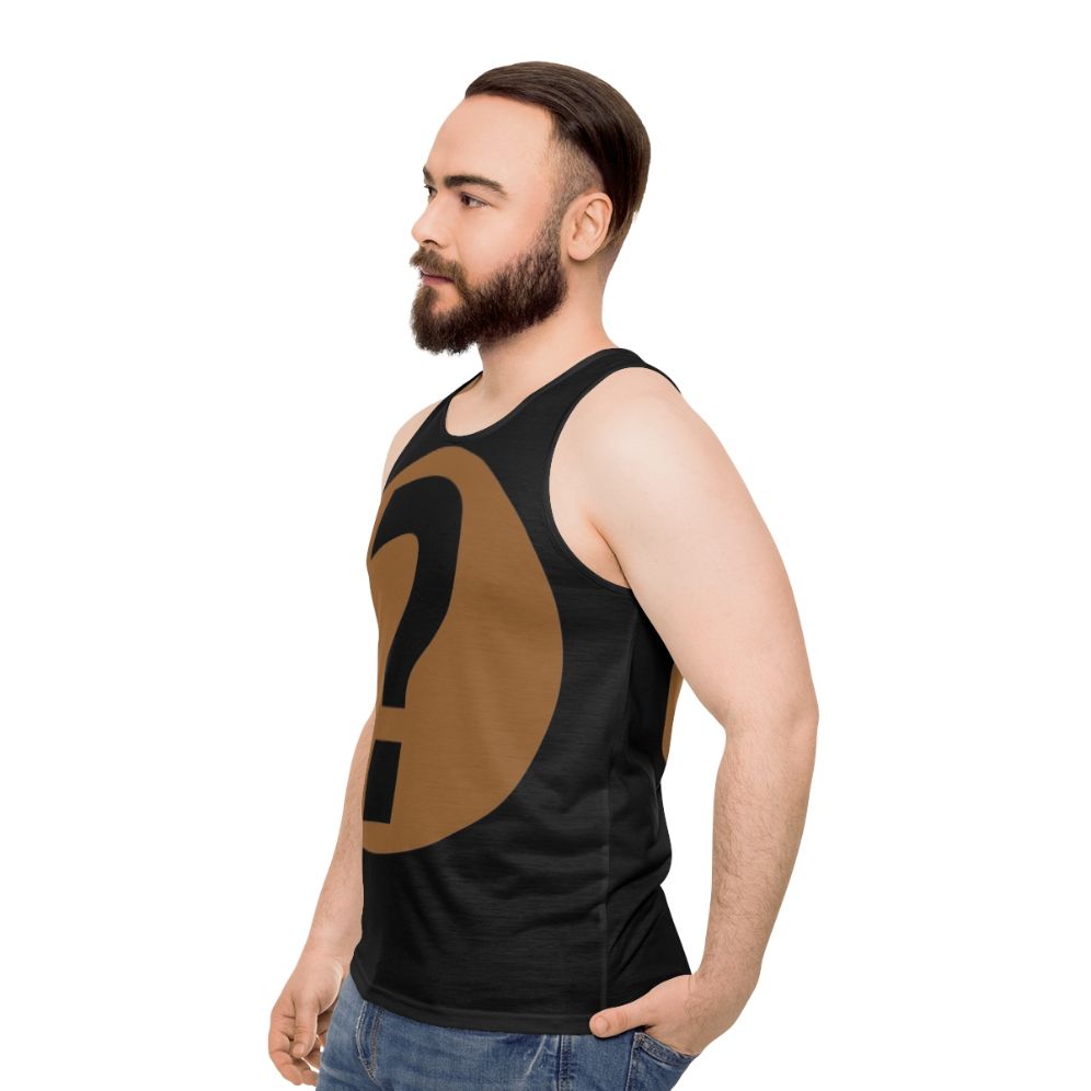 Podquiz Black Unisex Tank Top - men side