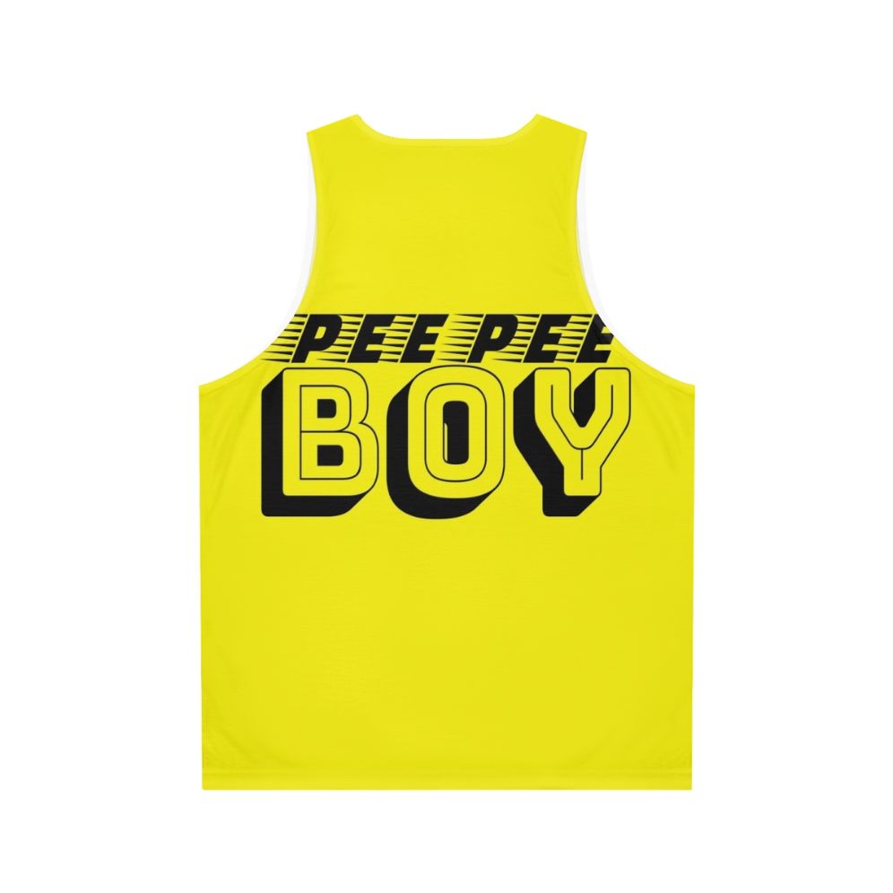 Unisex "Pee Pee Boy" quirky tank top - Back