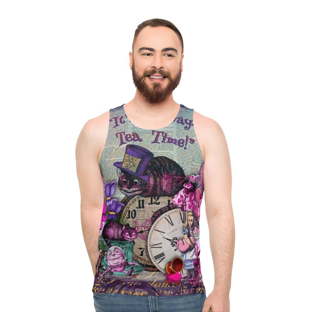 Vintage Alice in Wonderland Unisex Tank Top - men