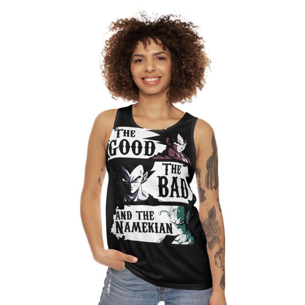 Unisex Anime Dragon Ball Super Saiyan Namekian Tank Top - women