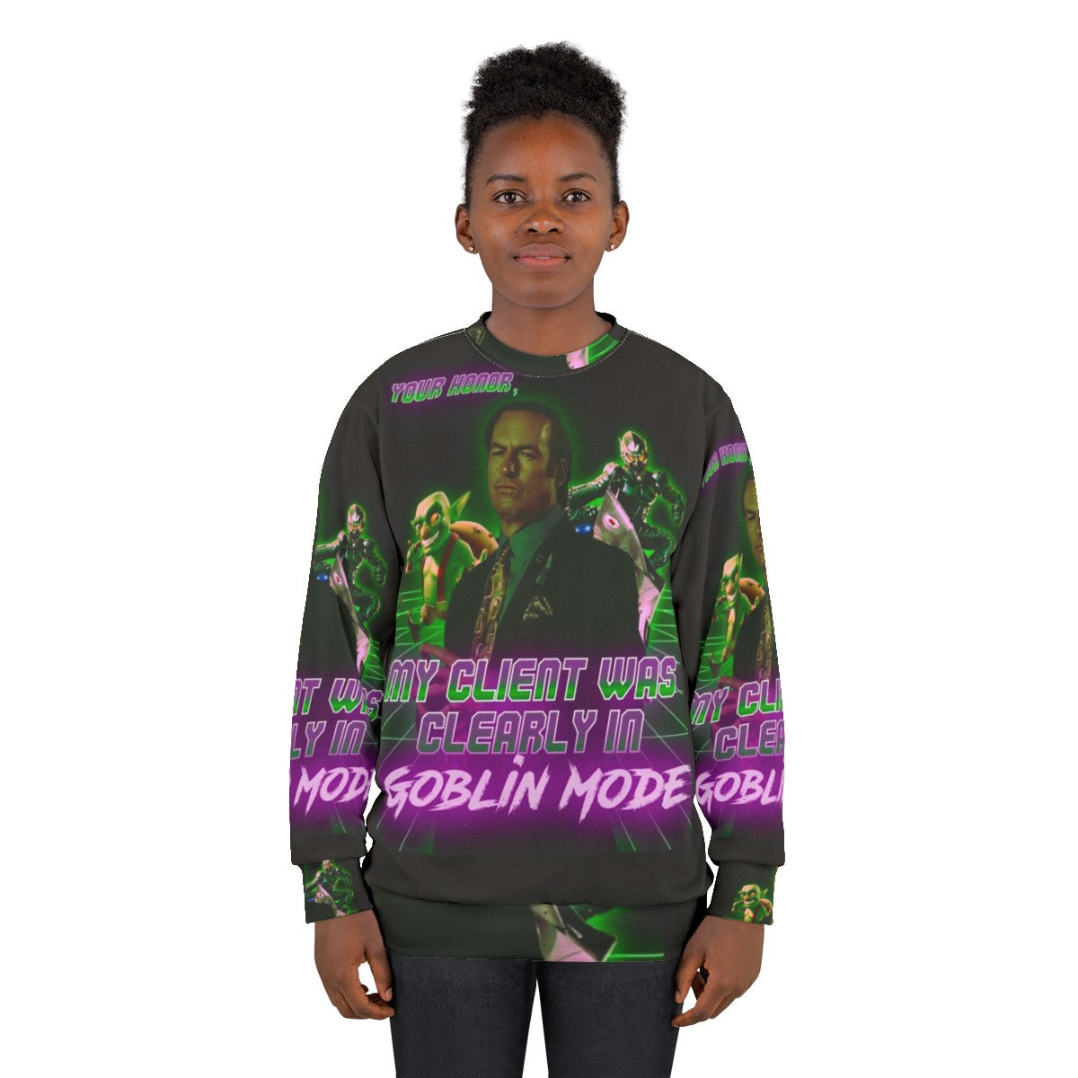 Goblin Mode Cozy Gothic Sweatshirt - women