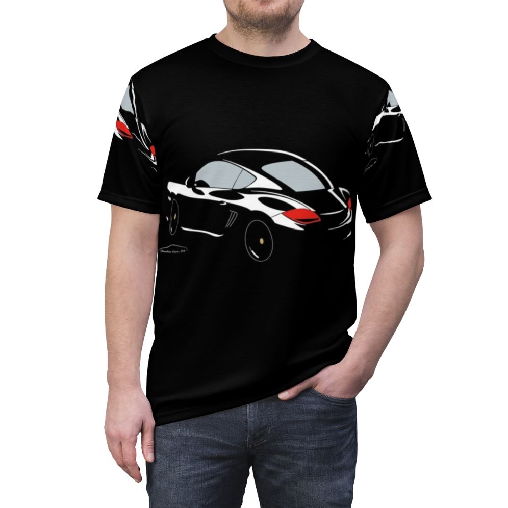 Porsche Cayman S inspired t-shirt for car enthusiasts - men front