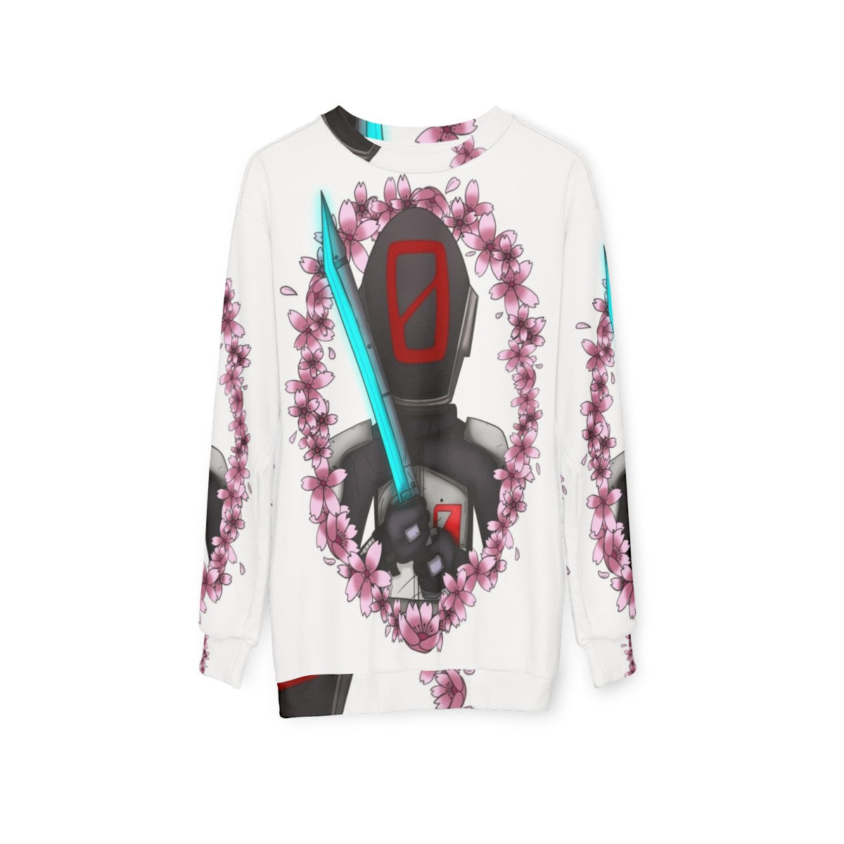 Borderlands Zer0 Cherry Blossom Sweatshirt - hanging