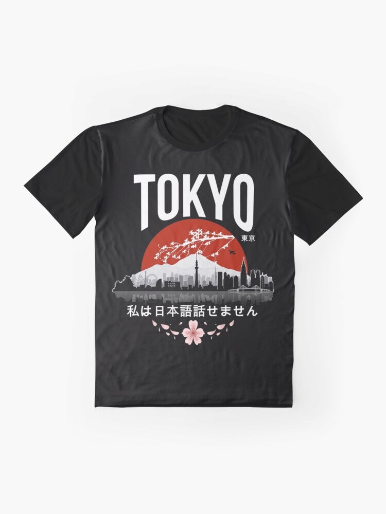 Japan, Japanese, Tokyo - Graphic T-Shirt (White Version) - Flat lay