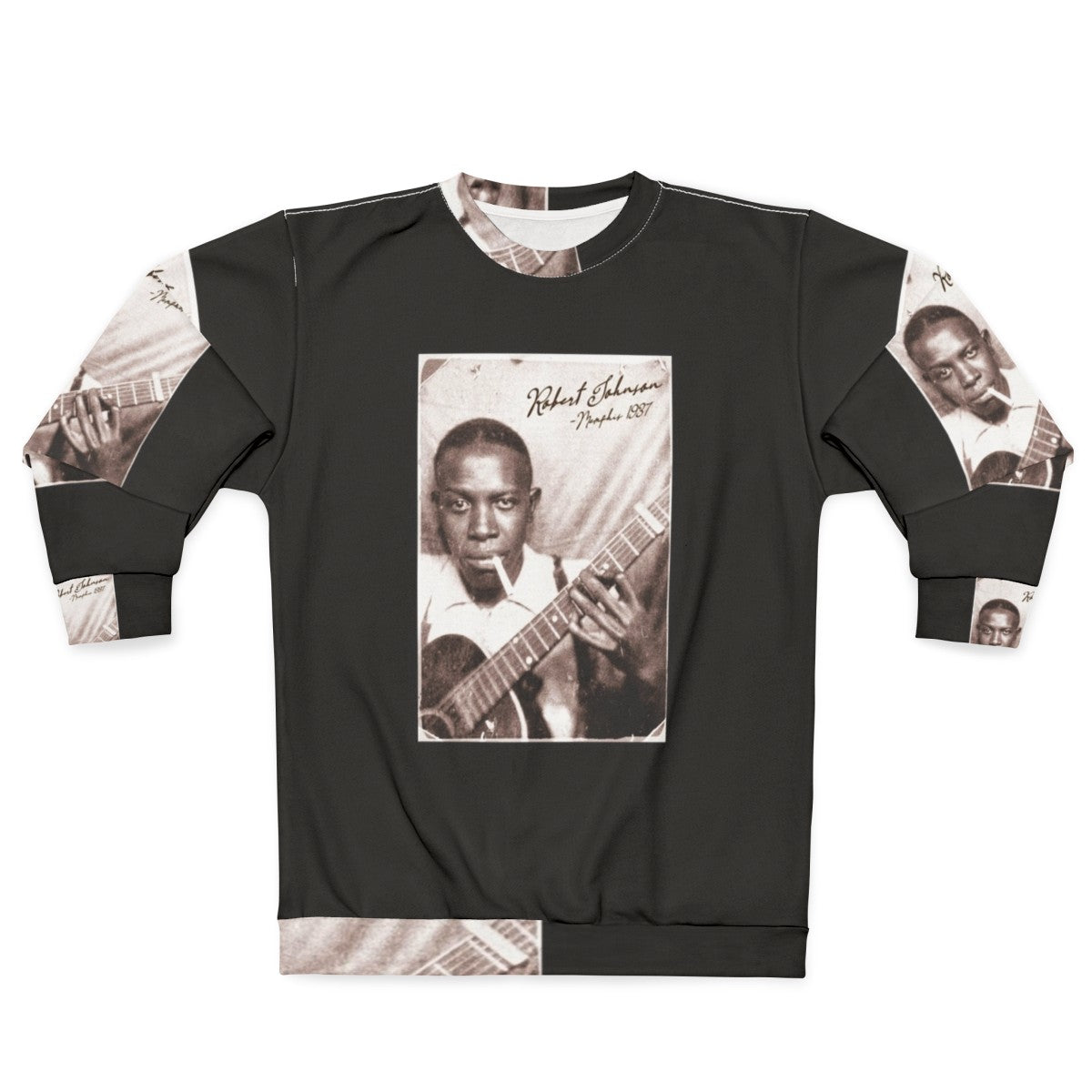 Retro Robert Johnson Blues Music Sweatshirt