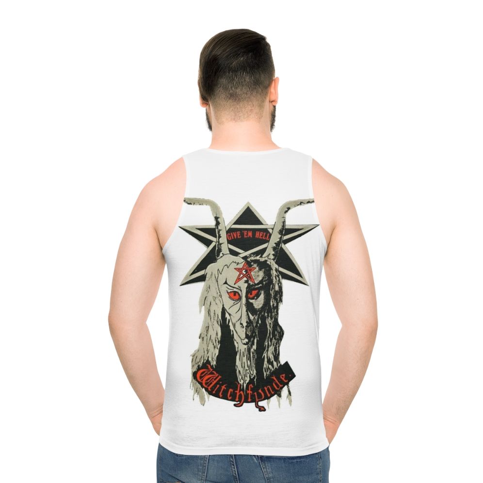 Witchfynde 'Give 'Em Hell' Heavy Metal Unisex Tank Top - men back