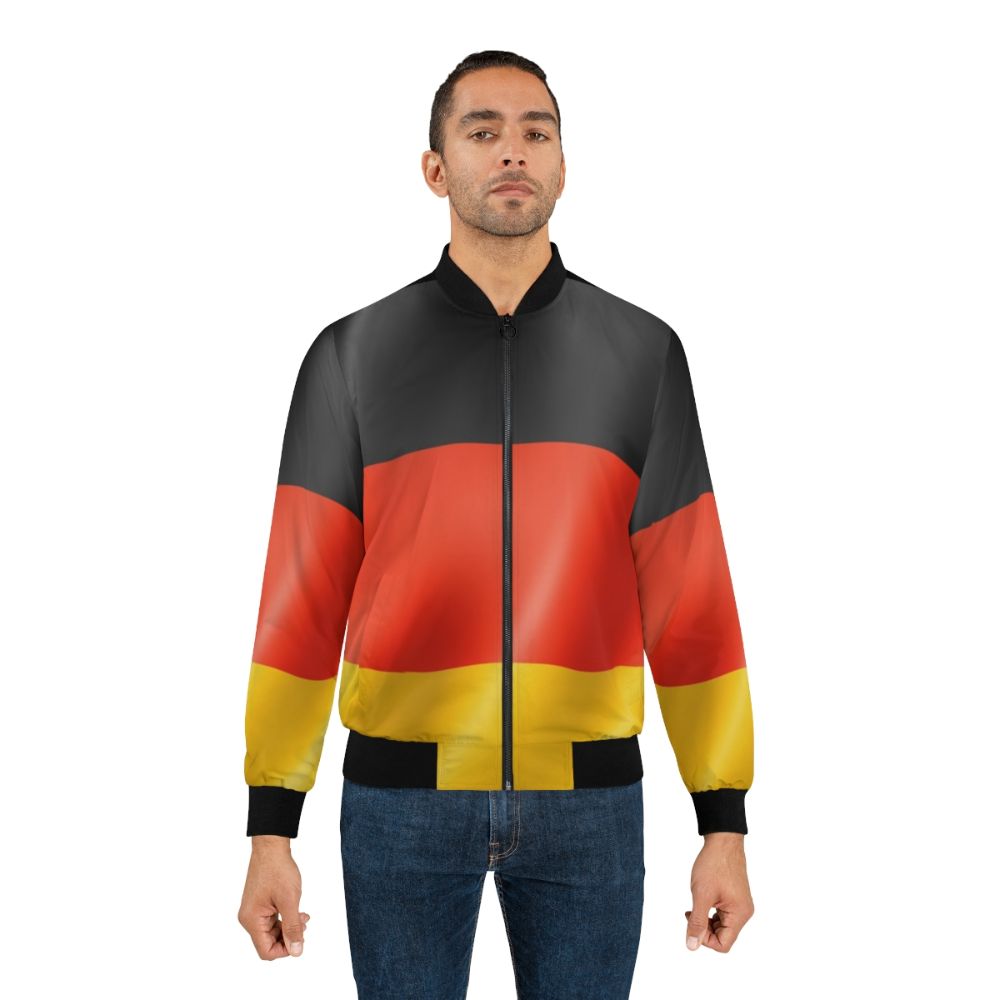 German flag bomber jacket with patriotic Deutschland design - Lifestyle