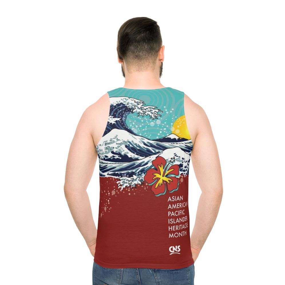 Asian American Pacific Island Heritage Month Unisex Tank Top - men back