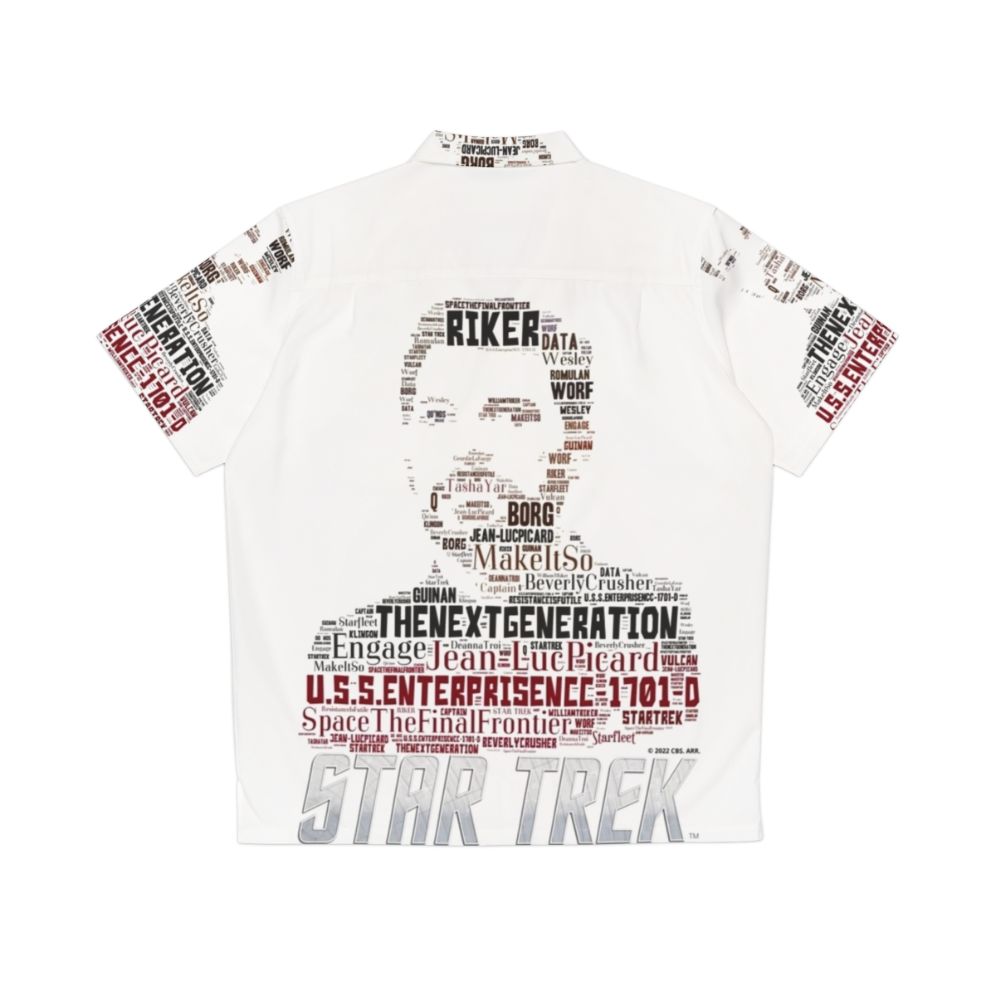 William Riker Star Trek Next Generation Hawaiian Shirt - Back