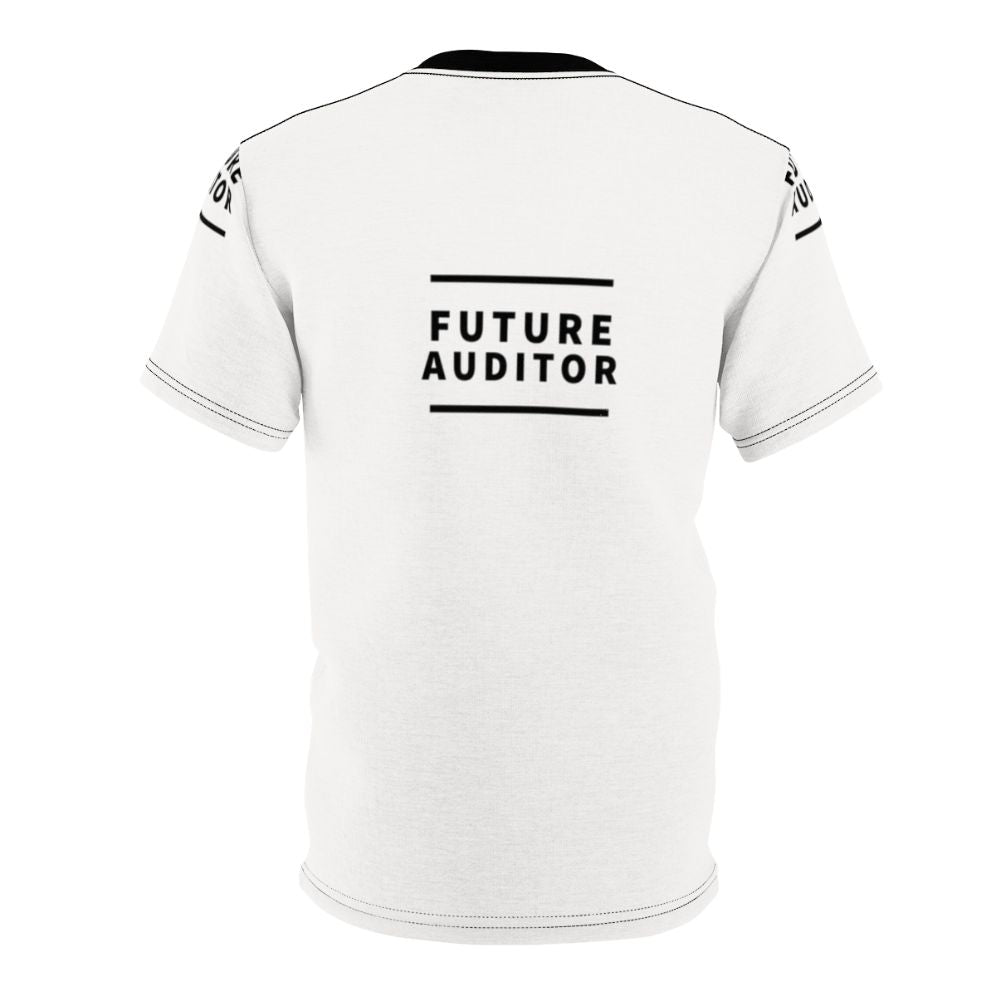 Stylish future auditor text design t-shirt for accounting, bookkeeping, and feminist professionals - Back