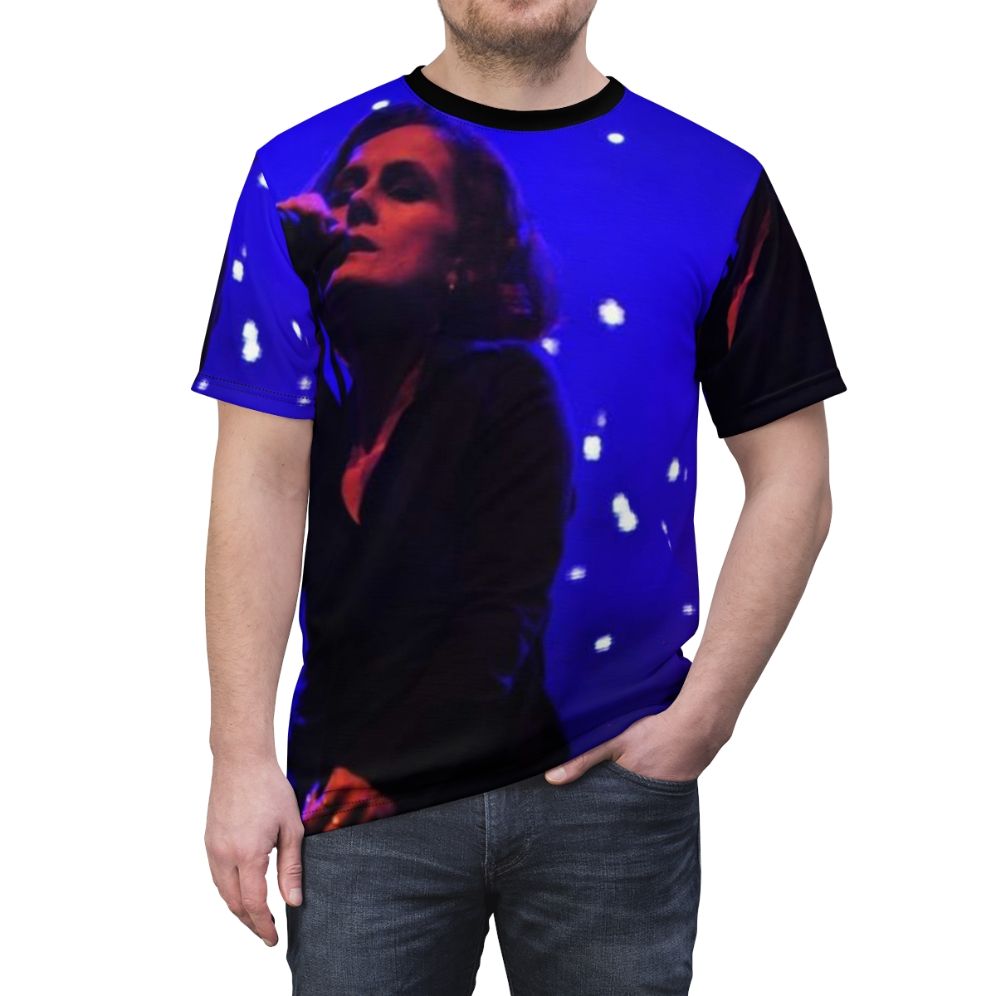 Alison Moyet inspired music t-shirt with Yazoo 80s 90s design - men front