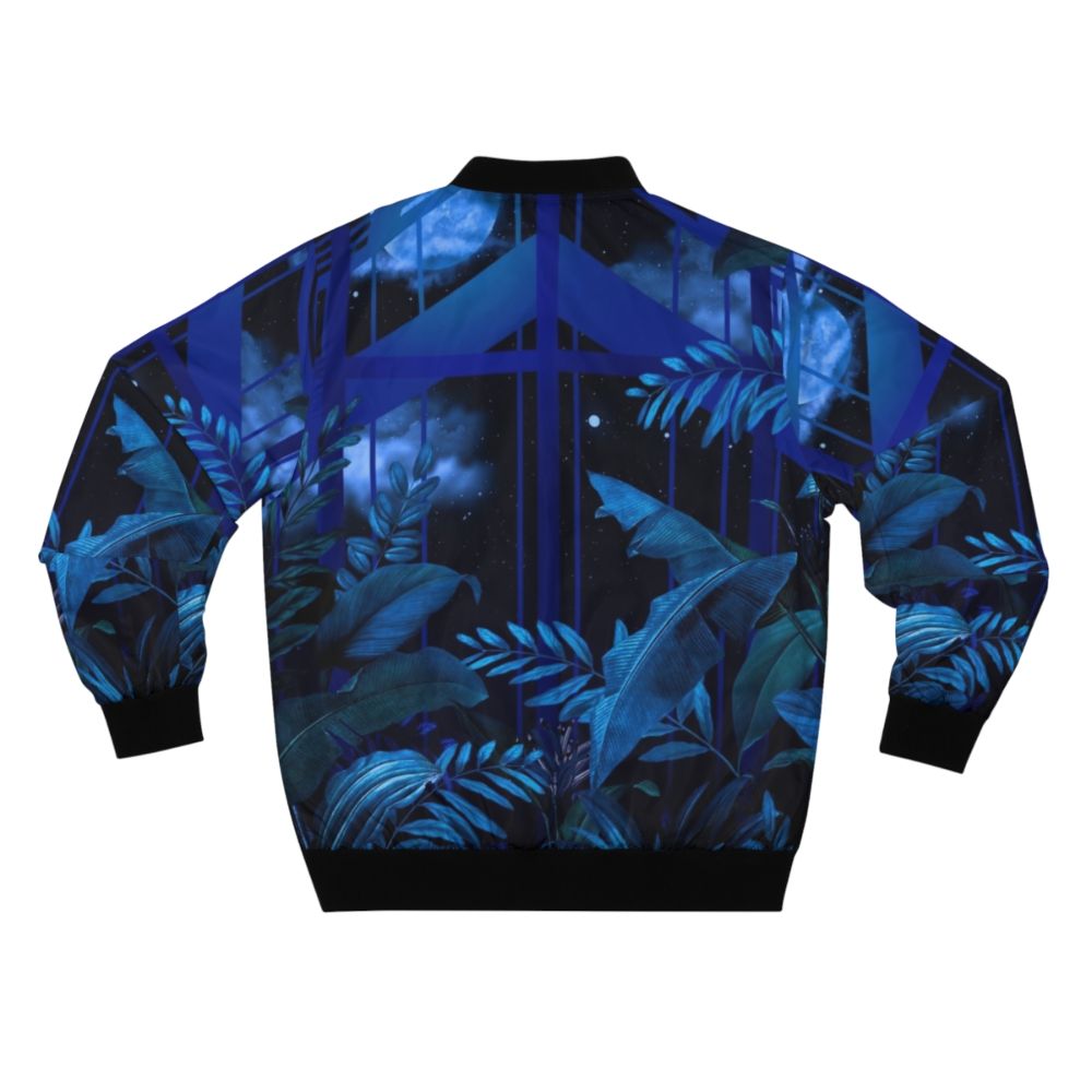 Greenhouse Garden Bomber Jacket with Vintage Floral Print - Back