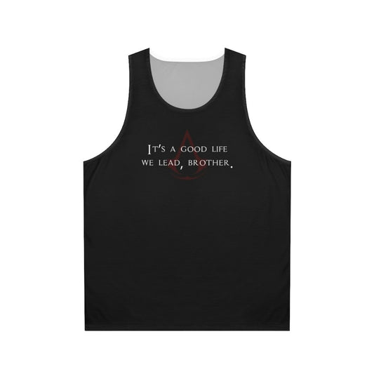 Assassin's Creed Unisex Tank Top with Iconic Dialogue