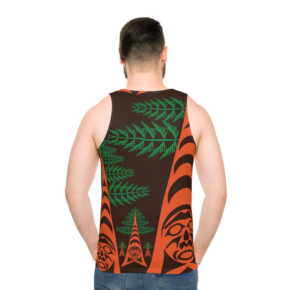 Cedar Forest Unisex Tank Top - men back