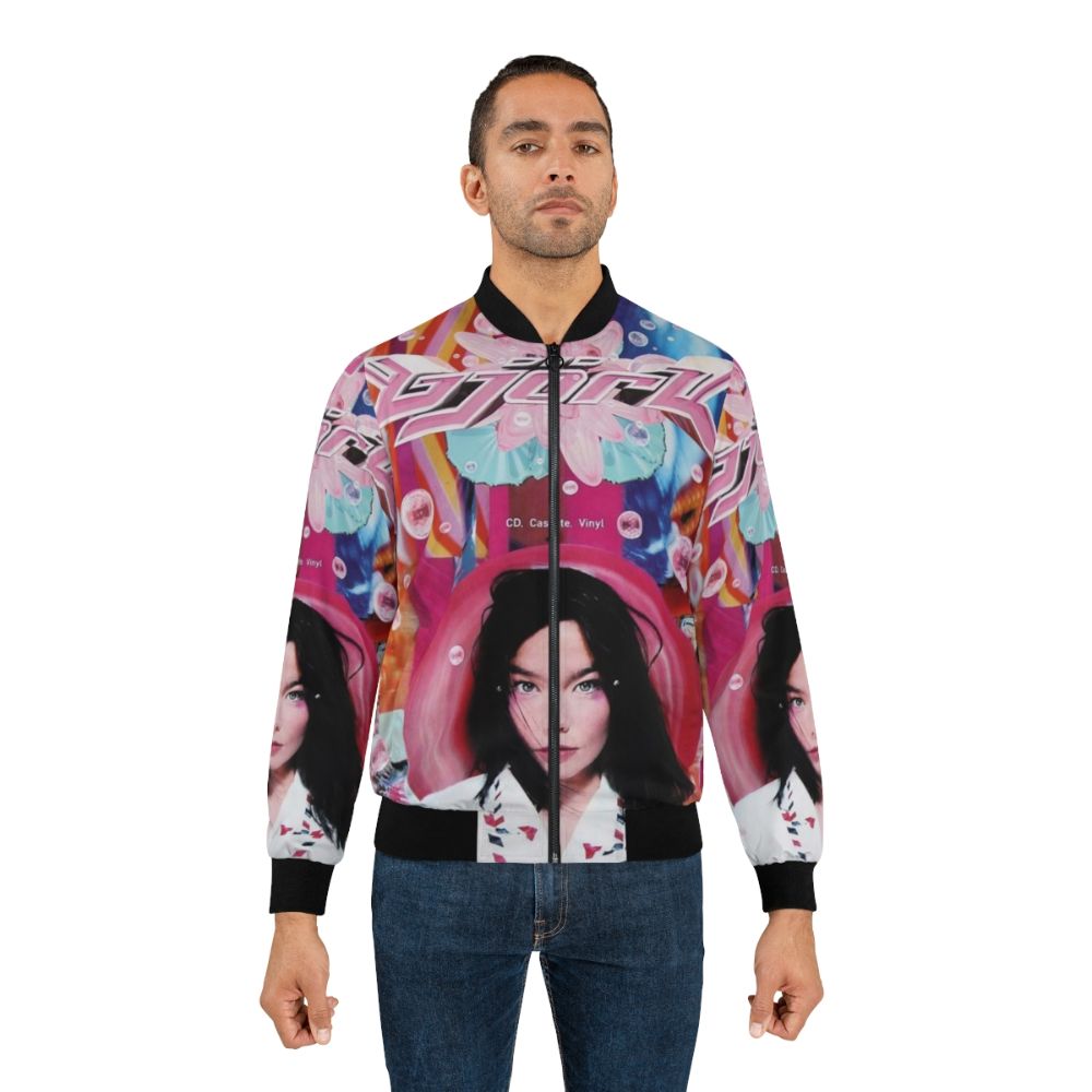 Retro vaporwave 90s bomber jacket with Bjork and Radiohead inspired graphics - Lifestyle