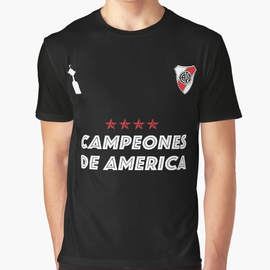 River Plate Argentina Football Graphic T-Shirt