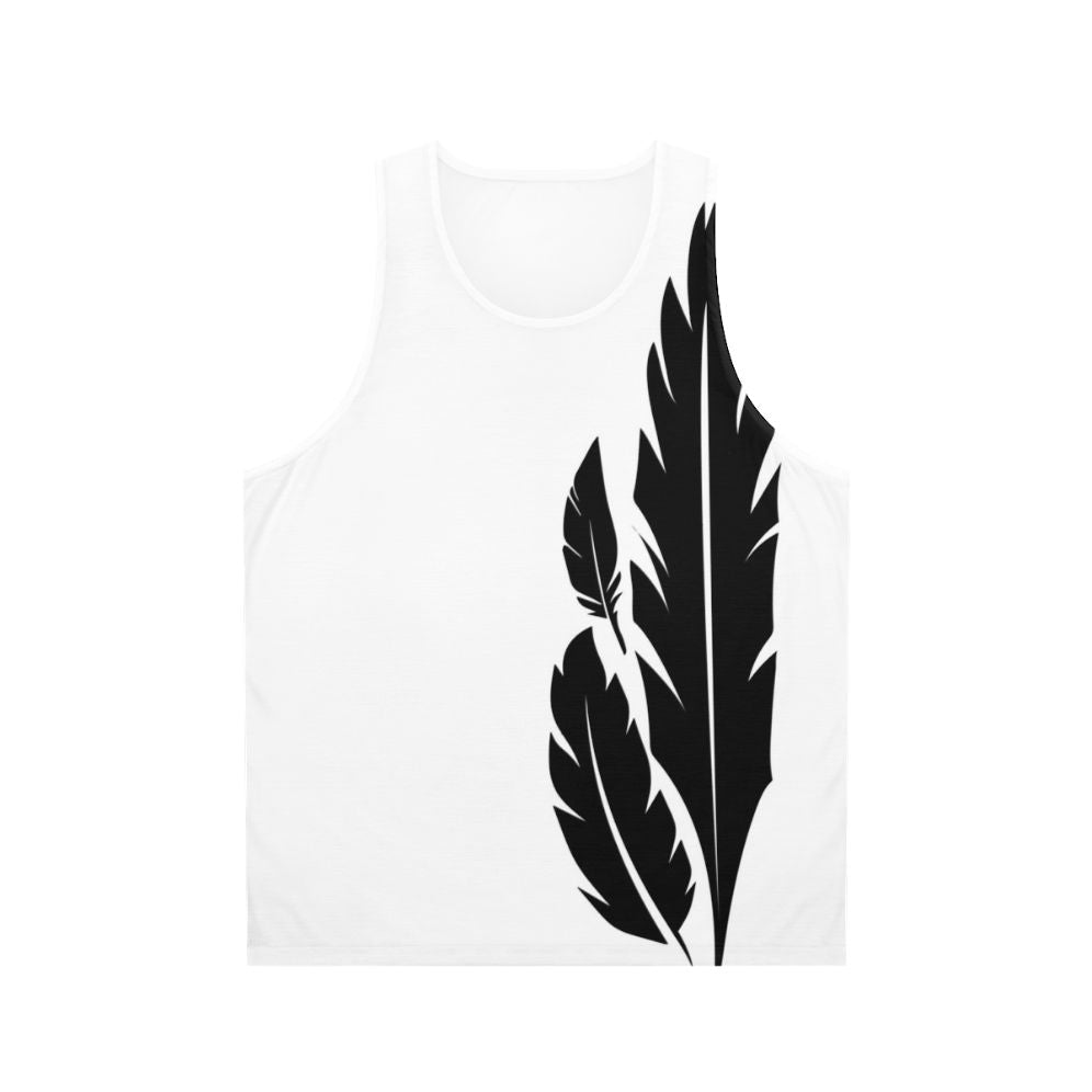 Hawkmoon Unisex Tank Top with Destiny 2 Inspired Feather Design