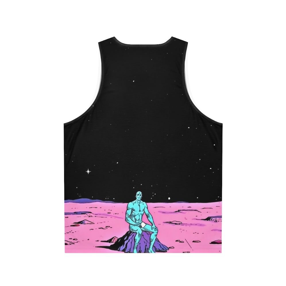 Dr. Manhattan Superhero Unisex Tank Top - Back