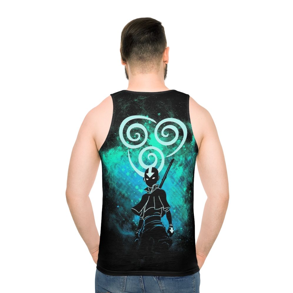 The Last Airbender inspired unisex air art tank top - men back