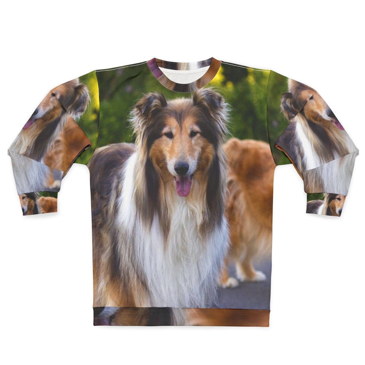 Diamond and gold collie sweatshirt