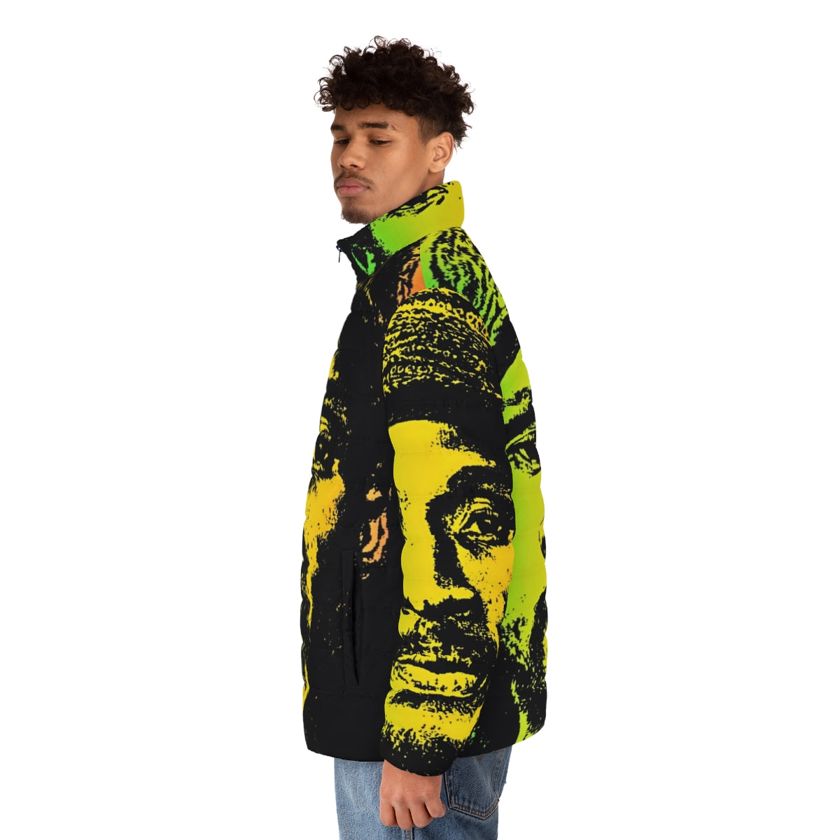 Vaughn Benjamin Akae Beka Flag Puffer Jacket - men side left