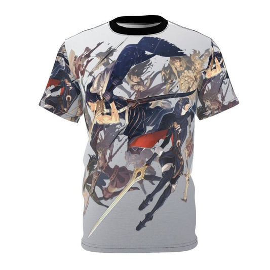 Anime-inspired Fire Emblem Awakening video game t-shirt featuring the box art design