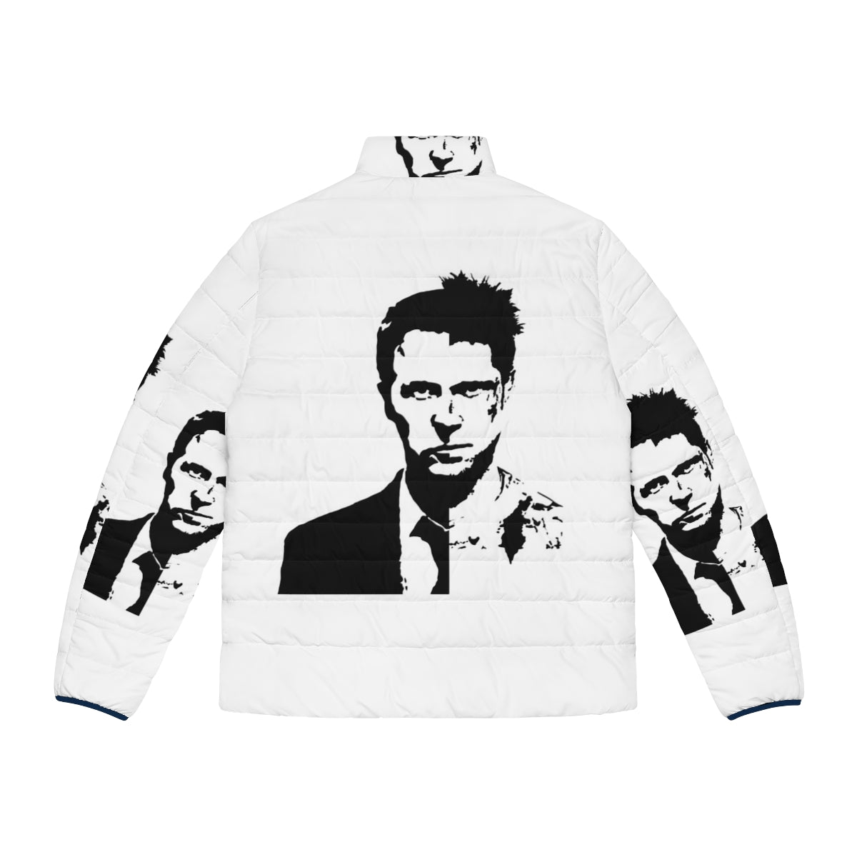 Fight Club Inspired Puffer Jacket featuring Edward Norton and Bradd Pitt - Back