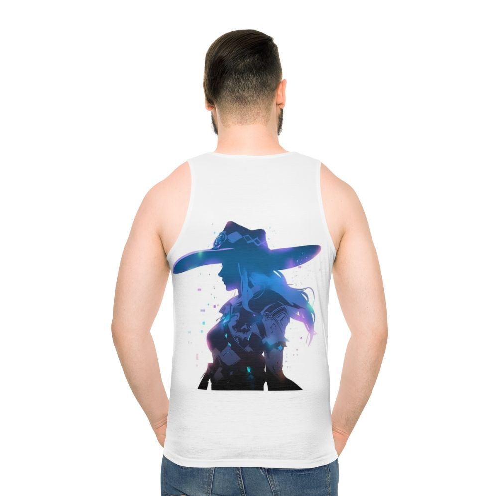 Ashe Overwatch Unisex Gaming Tank Top - men back