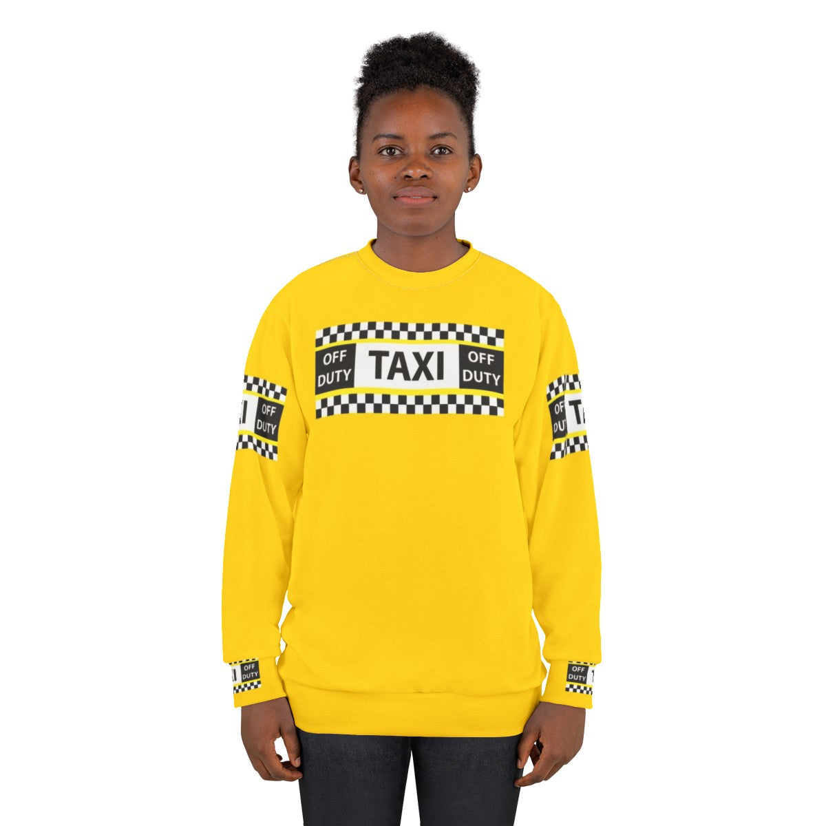 New York Yellow Taxi Cab Off Duty Sweatshirt - women