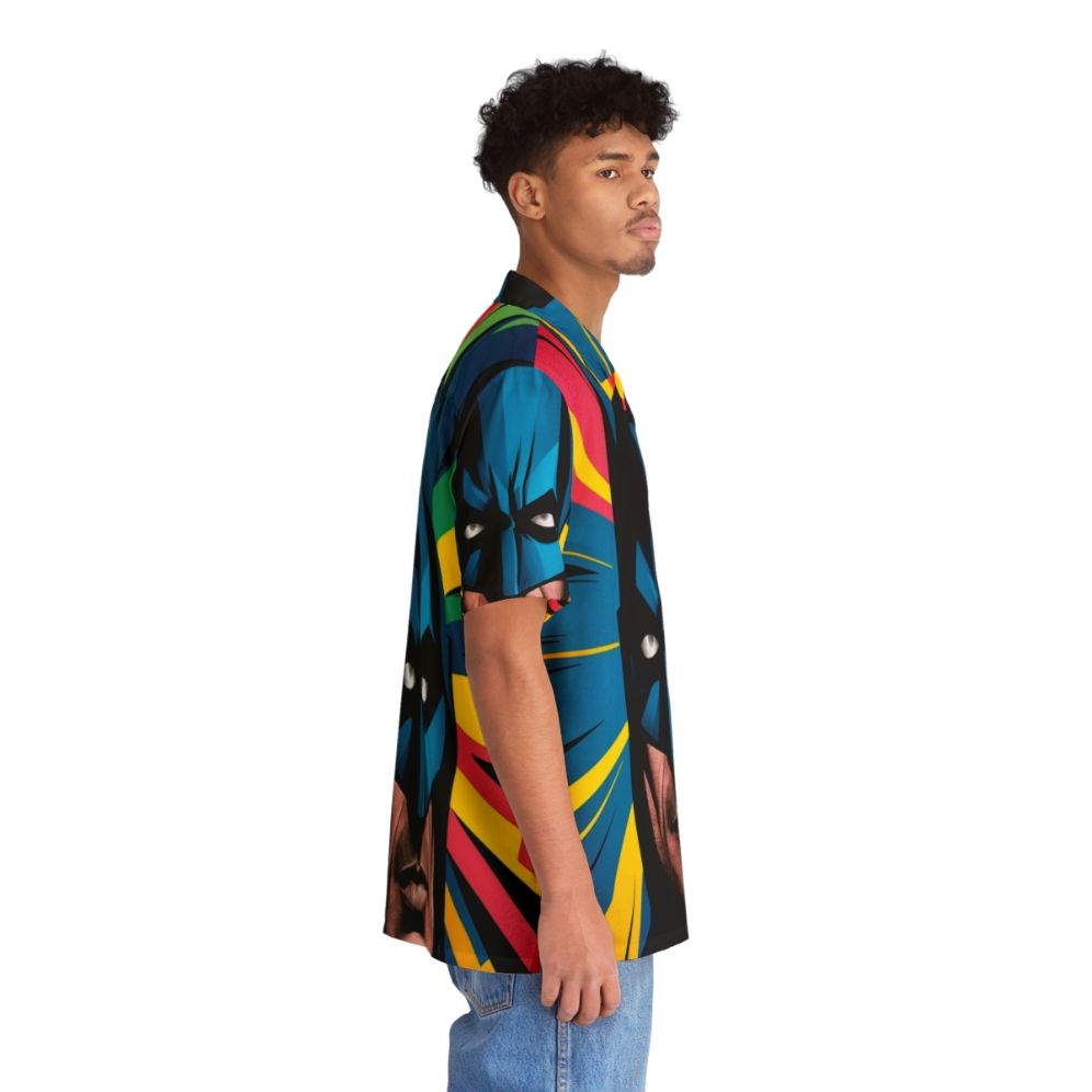 Superhero pop art colorful bat Hawaiian shirt - People Pight