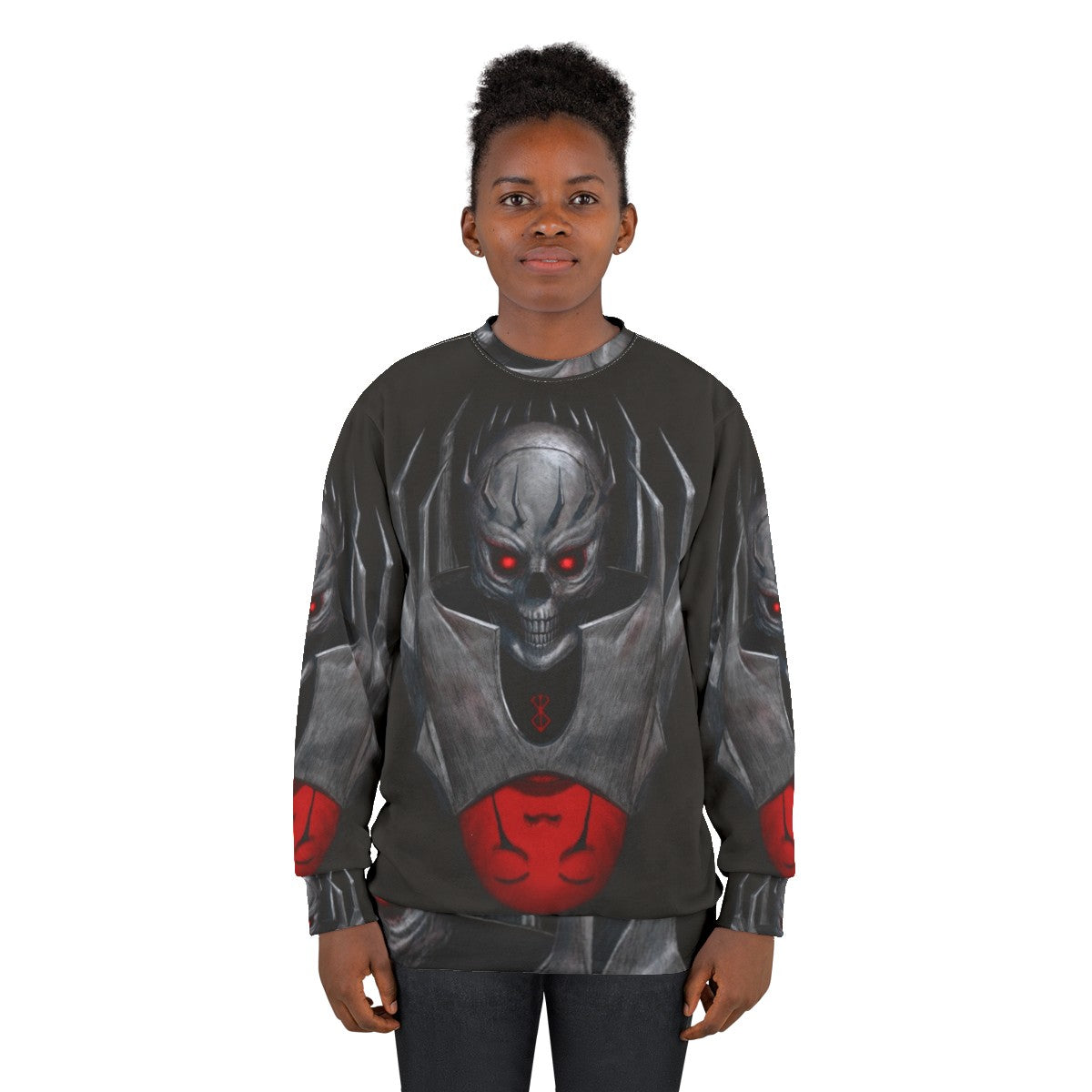 Skull Knight Gothic Sweatshirt - women