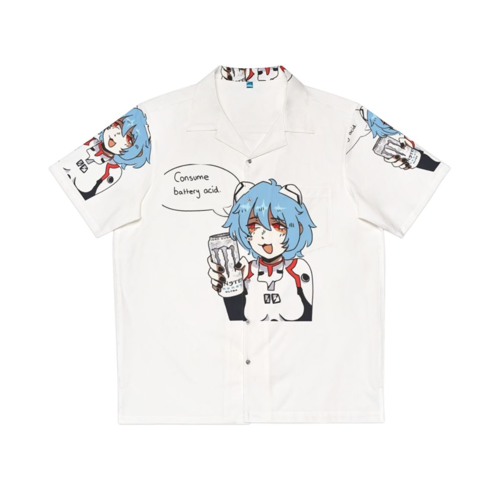 Rei Ayanami Monster Energy Hawaiian Shirt