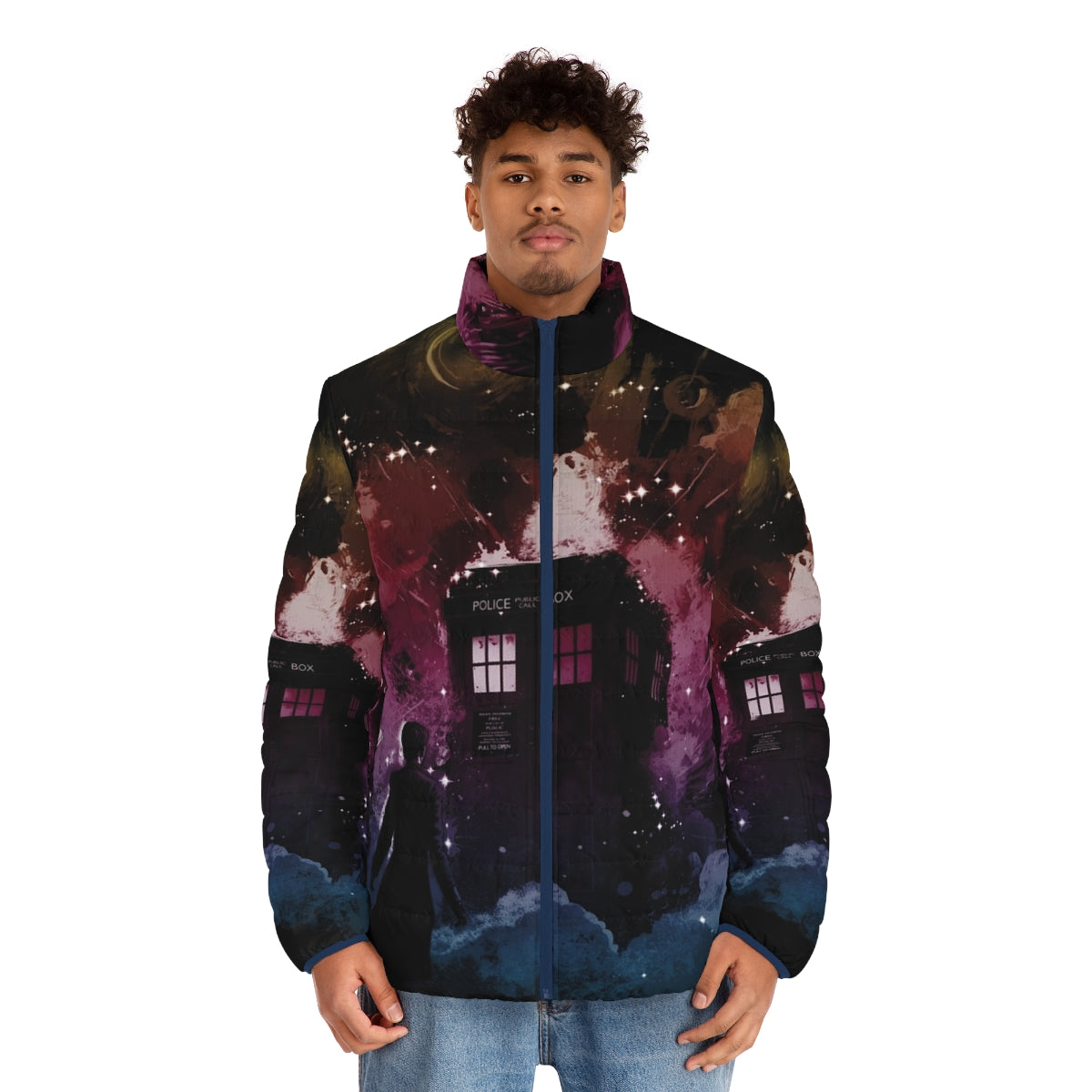 14th Doctor Dr Who Puffer Jacket - men front