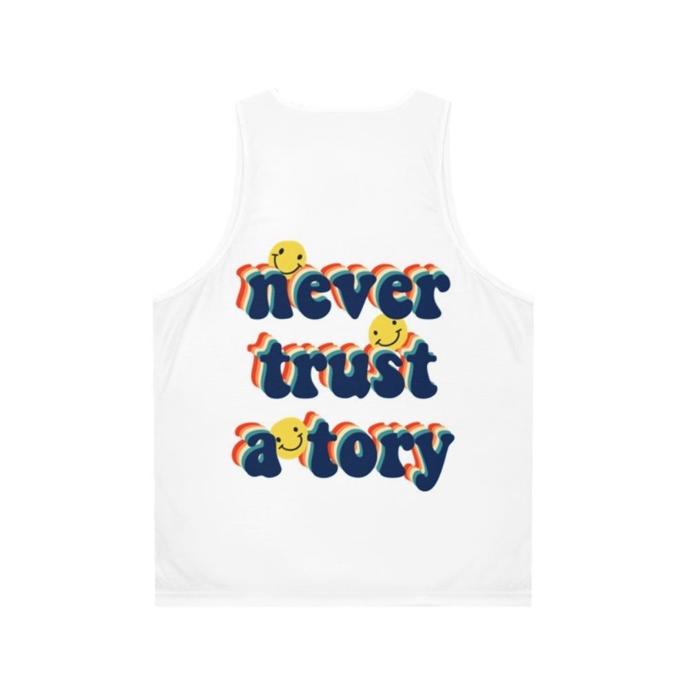 Anti-Tory Unisex Tank Top - Back