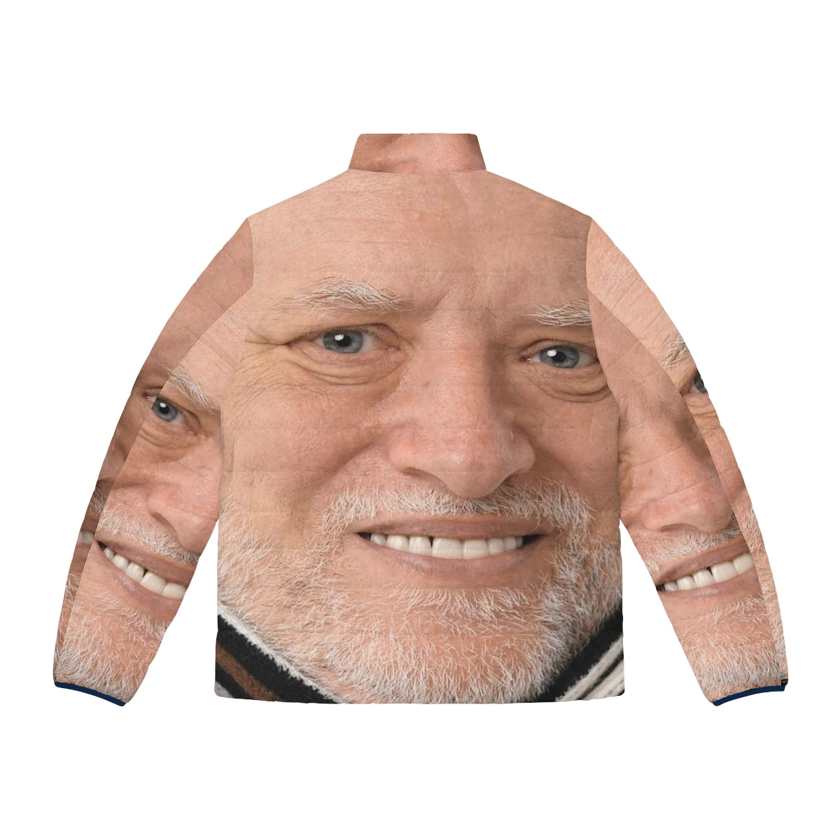 Hide The Pain Harold HD Puffer Jacket - Legendary Memetic Streetwear - Back