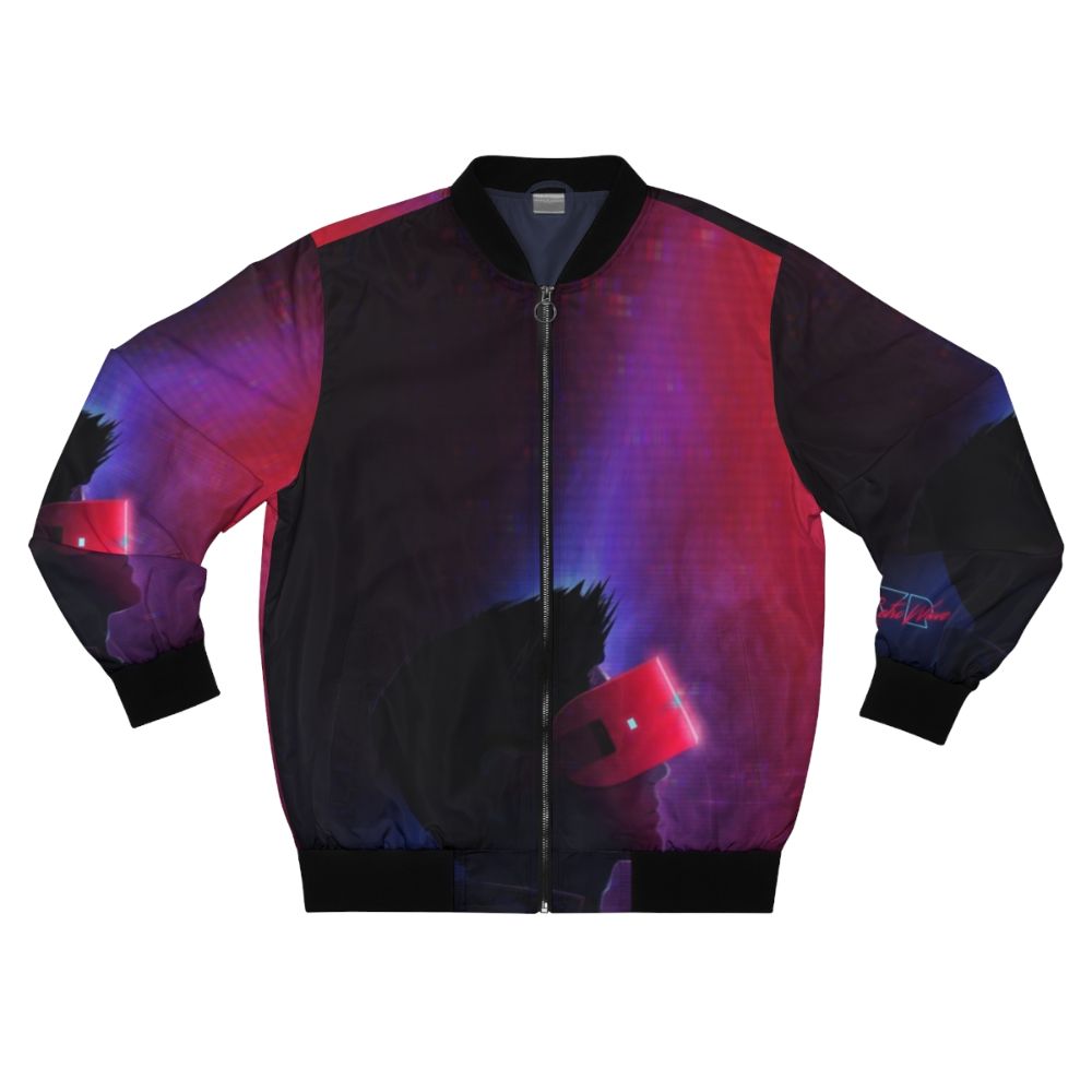 Retro VR Bomber Jacket with Cyberpunk Design