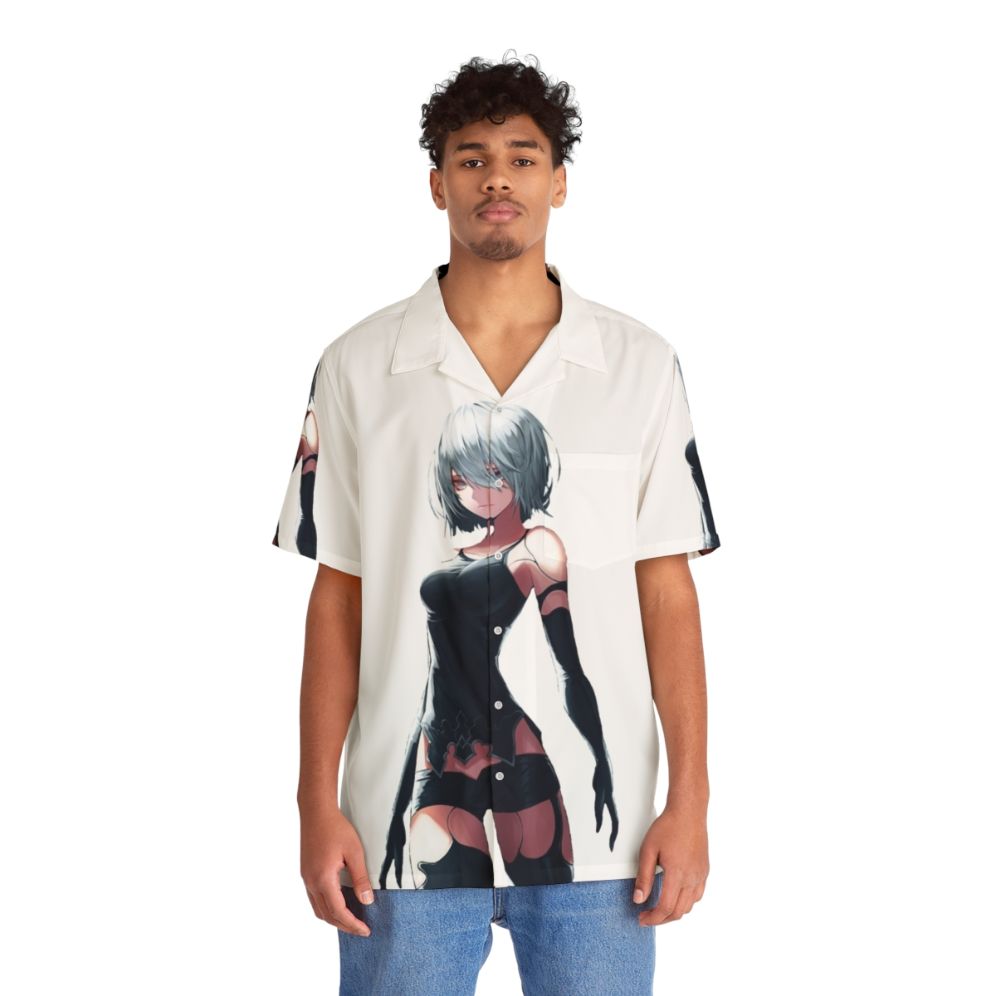 Yorha Type A No 2 Nier Automata Hawaiian Shirt - People Front