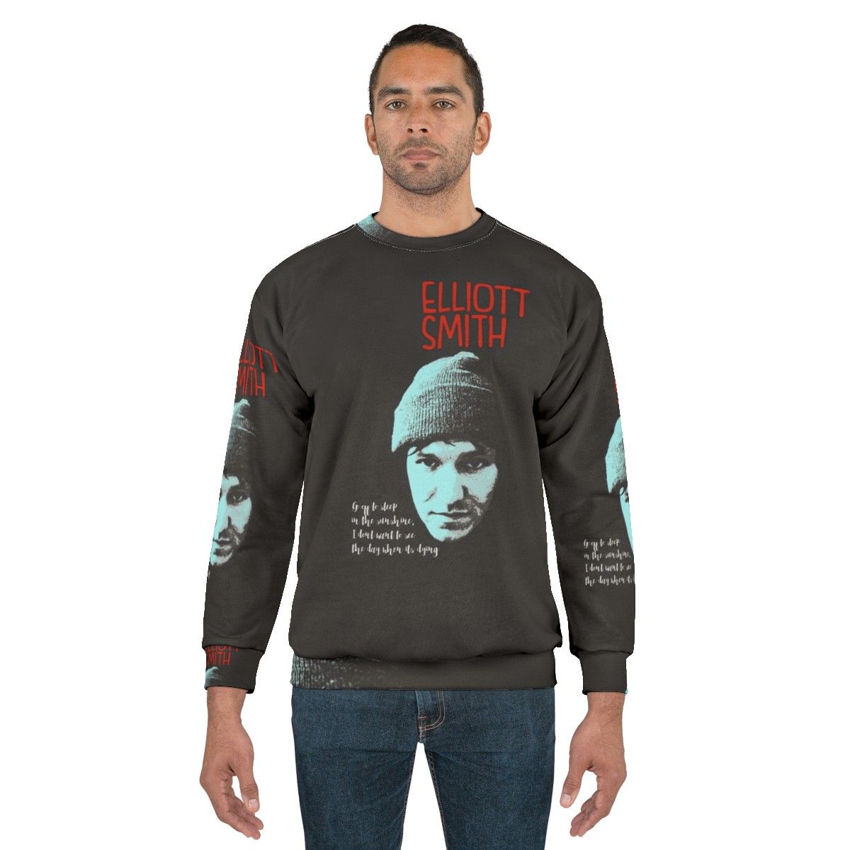 Elliott Smith Art Graphic Sweatshirt - men