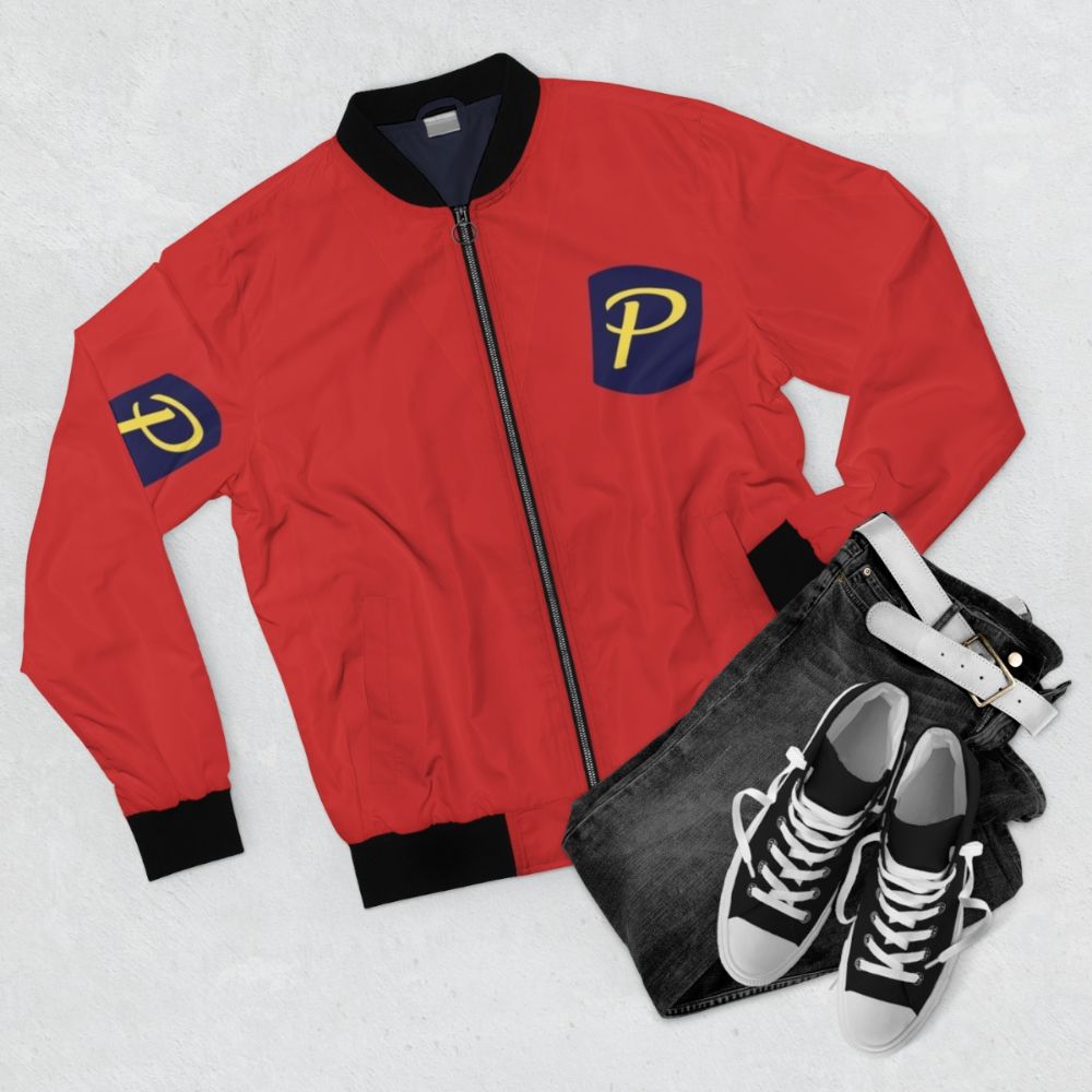 Drake and Josh Bomber Jacket - Iconic 90s Nickelodeon TV Show Merchandise - Flat lay