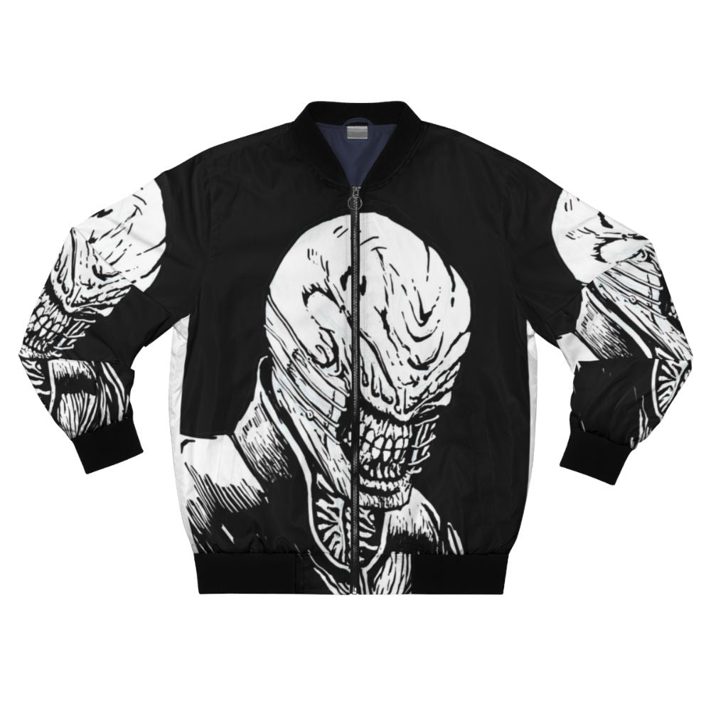 Hellraiser Chatterer Cenobite Bomber Jacket with horror movie character design