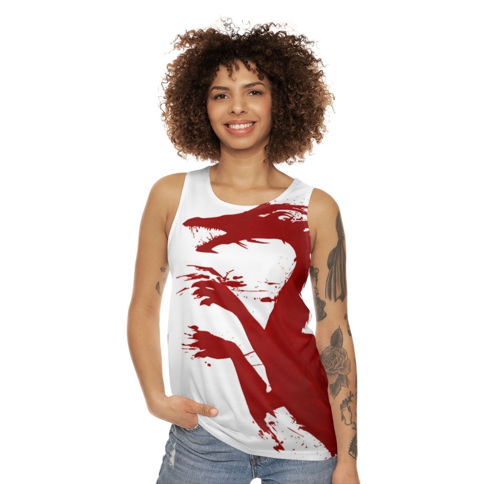 Unisex dragon-inspired tank top - women