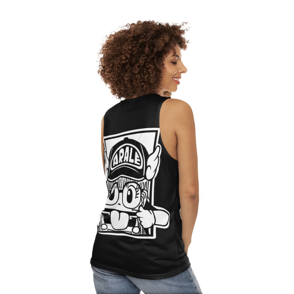 Arale anime-inspired unisex tank top - women back