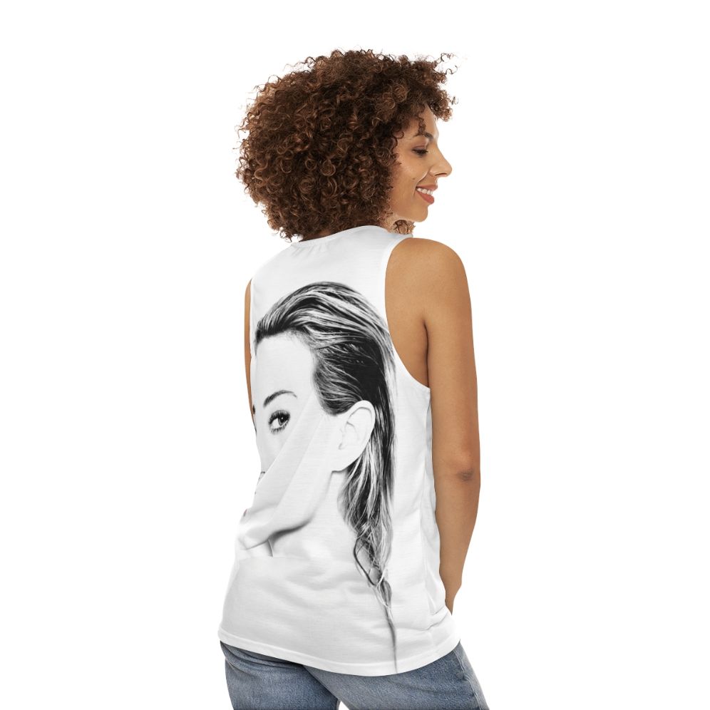 Hilary Duff Unisex Tank Top - women back