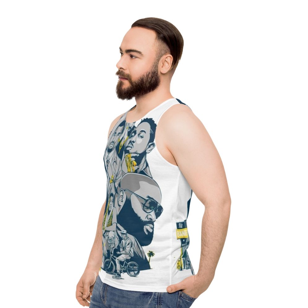 90s fashion hip hop unisex tank top - men side