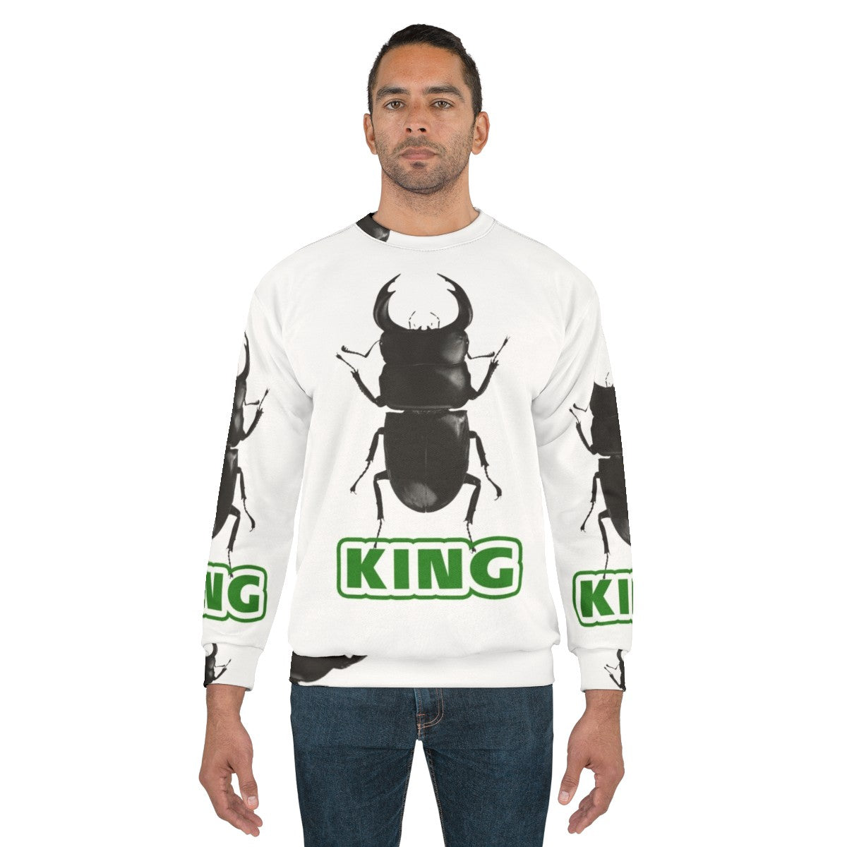 No More Heroes King of Beetles Glittering Black Sweatshirt - men