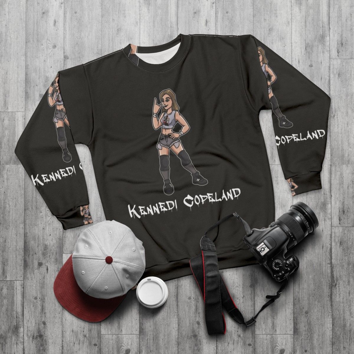 Kennedi Copeland Pro Wrestling Sweatshirt - flat lay