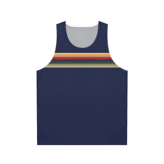 Thirteenth Doctor Unisex Tank Top with Rainbow Pattern