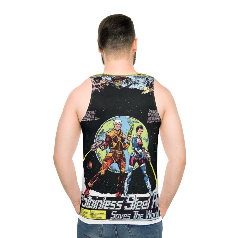 Stainless Steel Rat science fiction unisex tank top - men back