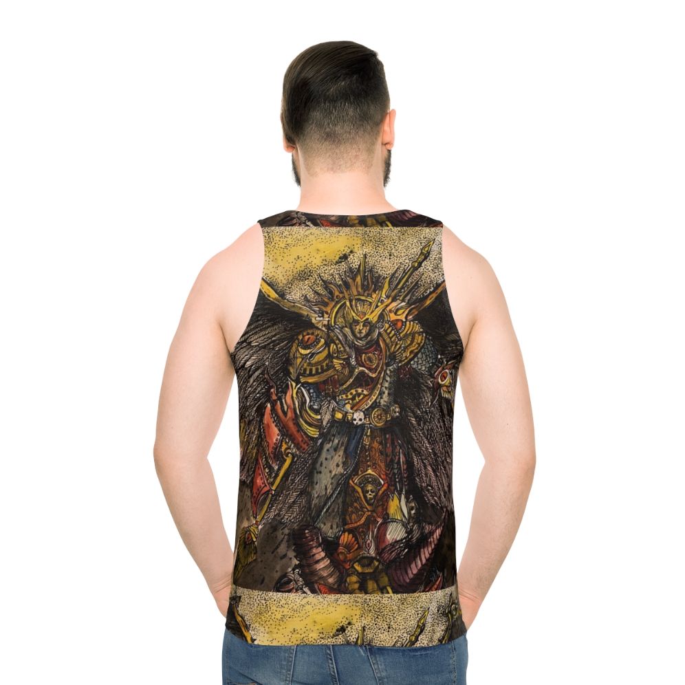 Sanguinius Blood Angels Primarch Unisex Tank Top - men back