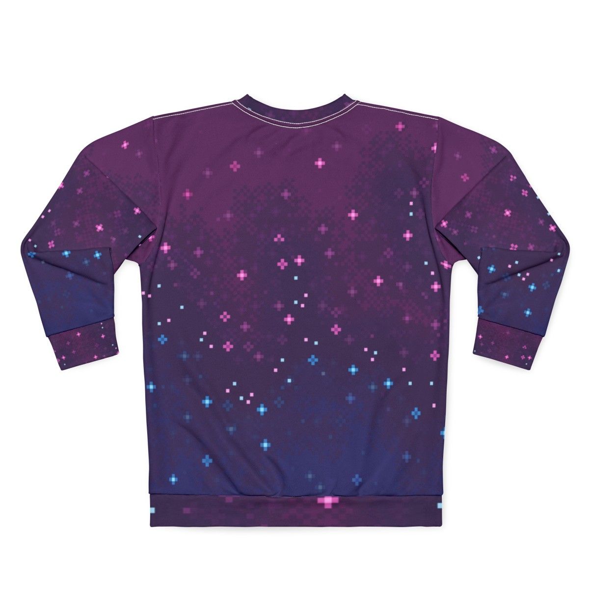 Bi Pride Galaxy 8-Bit Sweatshirt - Back